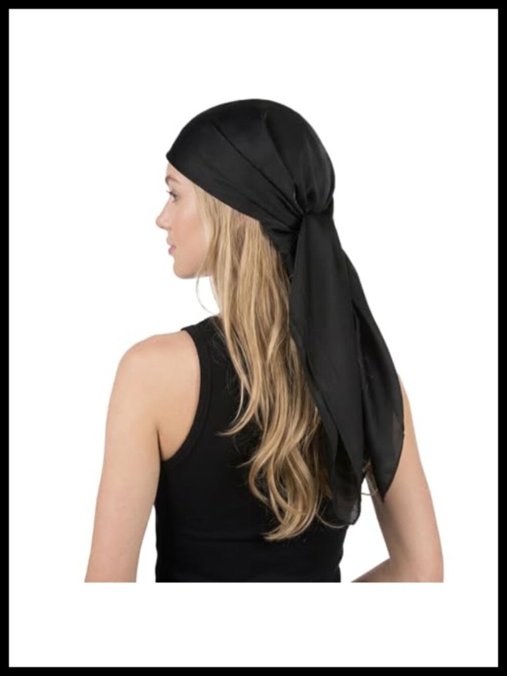 35 Inch Large Square Head Scarf Polyester Like Silk Hair Scarf Bandana